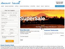 Tablet Screenshot of discounthawaii.com